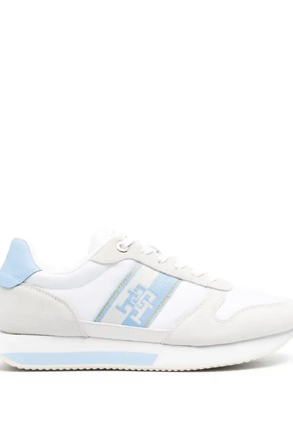 Tommy Hilfiger sneakers i mocka - Vit