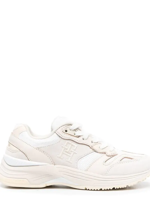 Tommy Hilfiger sneakers med brodyr - Neutral