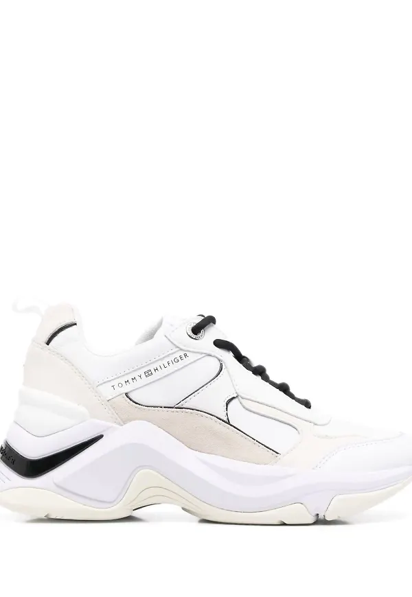 Tommy Hilfiger sneakers med kilklack - Vit