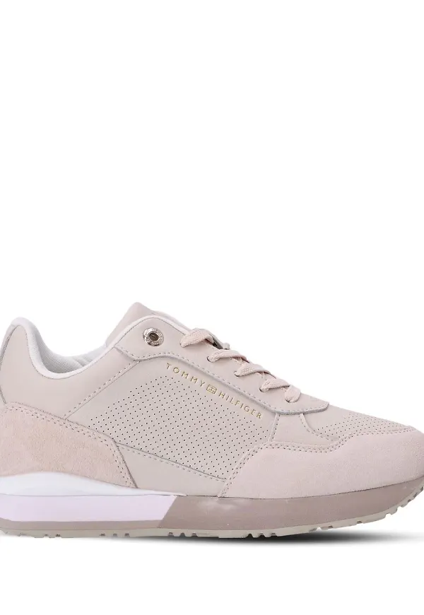 Tommy Hilfiger sneakers med kilklack och panel - Rosa
