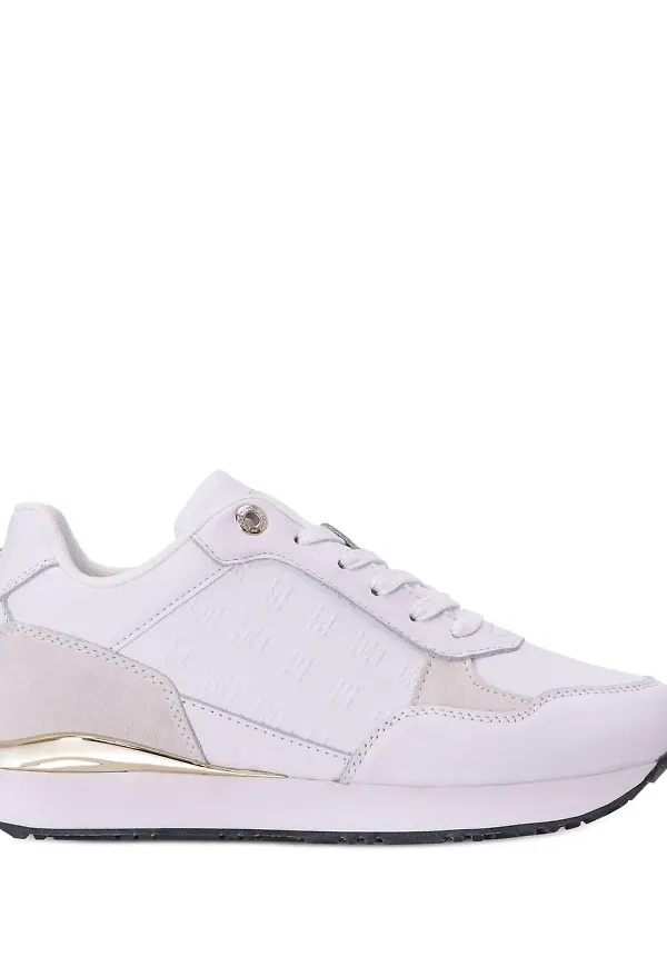 Tommy Hilfiger sneakers med monogram - Vit