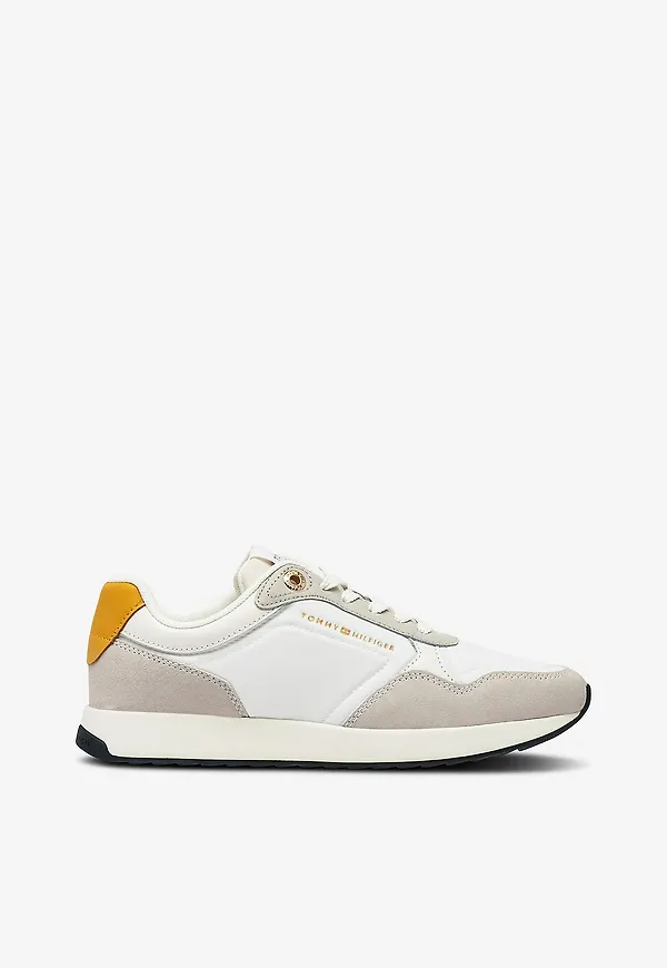 Tommy Hilfiger - Sneakers Mix Material Runner - Vit
