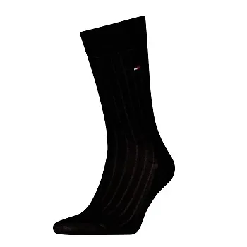 Tommy Hilfiger Strumpor Premium Rib Crew Socks Svart Strl 47/48 Herr