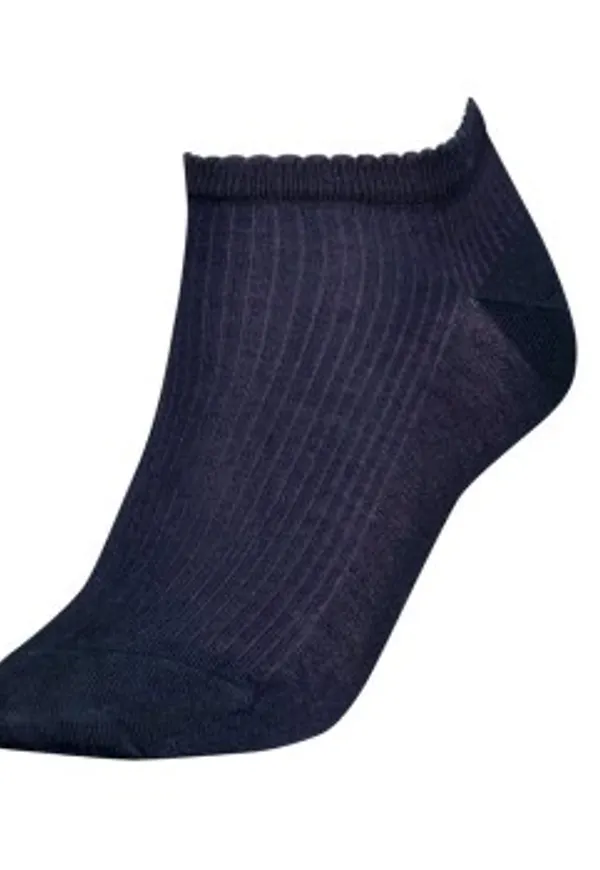 Tommy Hilfiger Strumpor Women Premium Rib Sneaker Socks Marin Strl 39/42 Dam