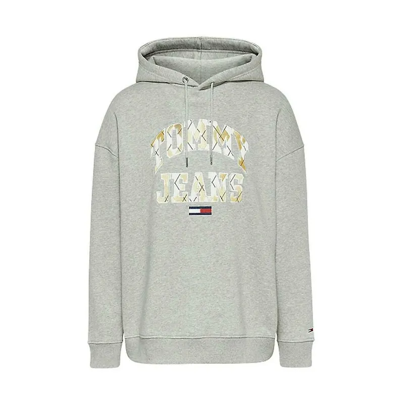 Tommy Hilfiger Sudadera Oversize College Grå, Dam