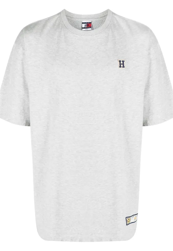 Tommy Hilfiger t-shirt med logotyp - Grå