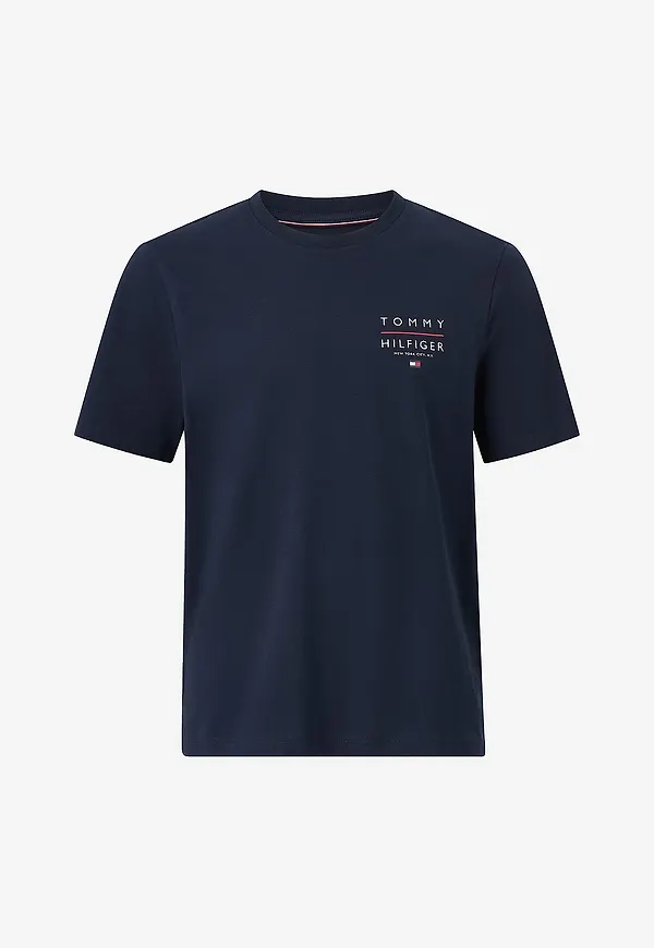 Tommy Hilfiger - T-shirt Brand Love Left Chest Rwb - Blå