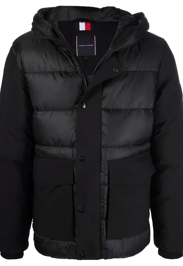 Tommy Hilfiger Tech vadderad jacka - Svart
