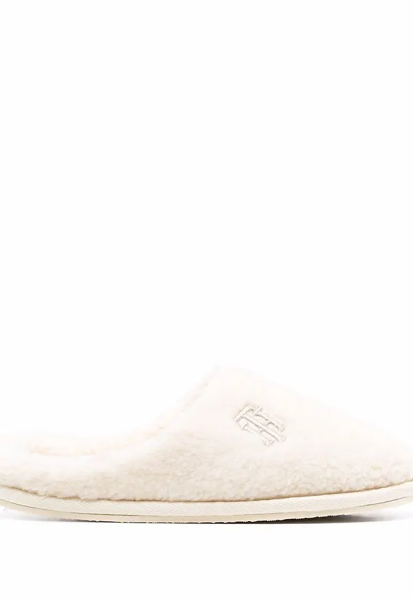 Tommy Hilfiger tofflor med broderad logotyp - Vit