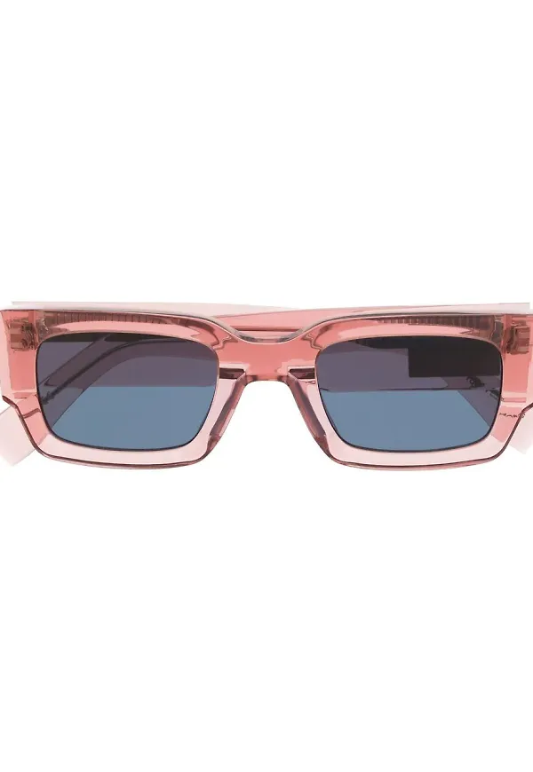 Tommy Hilfiger transparenta fyrkantiga solglasögon - Rosa