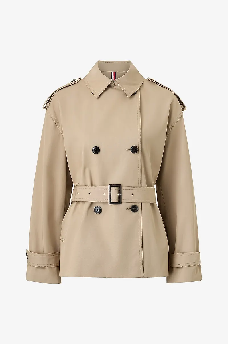 Tommy Hilfiger - Trenchcoat Cotton Short Trench - Beige