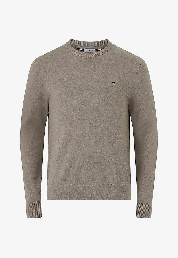 Tommy Hilfiger - Tröja Pima Org Ctn Cashmere Crew Neck - Blå