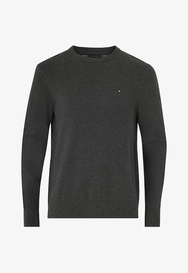 Tommy Hilfiger - Tröja Pima Org Ctn Cashmere Crew Neck - Grå