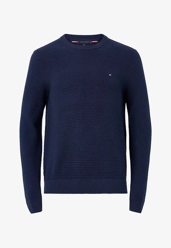 Tommy Hilfiger - Tröja Seasonal Structure Cneck - Blå