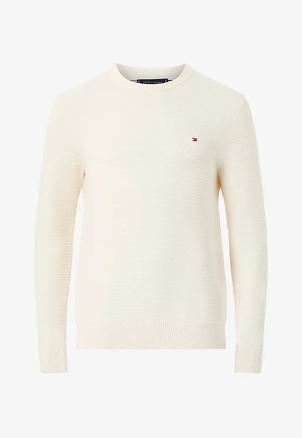 Tommy Hilfiger - Tröja Seasonal Structure Cneck - Vit