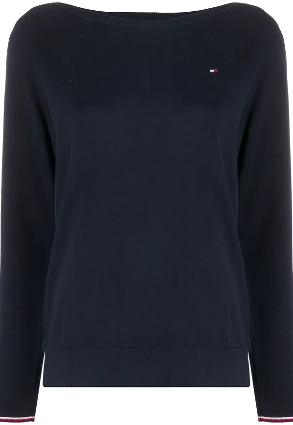 Tommy Hilfiger tröja med båtringning - Blå