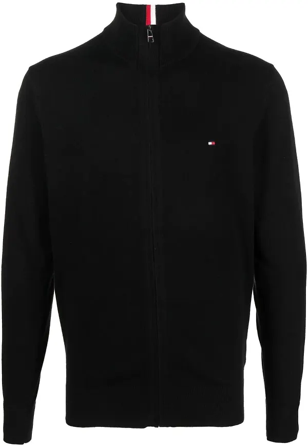 Tommy Hilfiger tröja med dragkedja - Svart