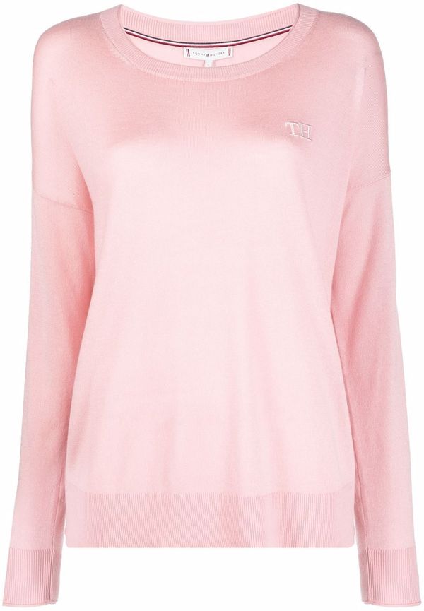 Tommy Hilfiger tröja med logotyp - Rosa