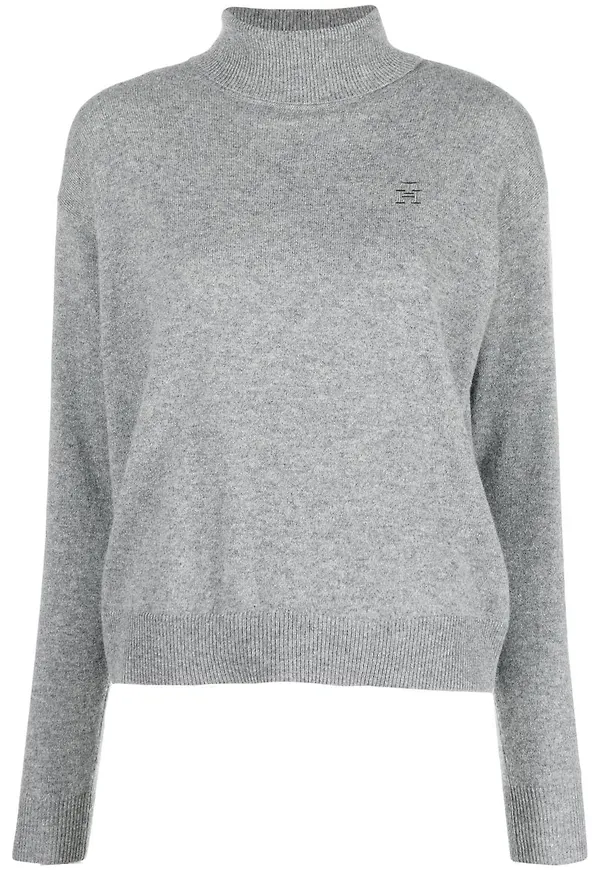 Tommy Hilfiger tröja med rullkrage - Grå