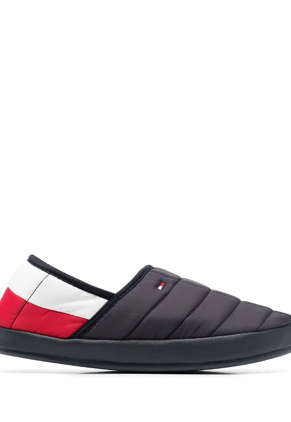 Tommy Hilfiger vadderade tofflor - Blå