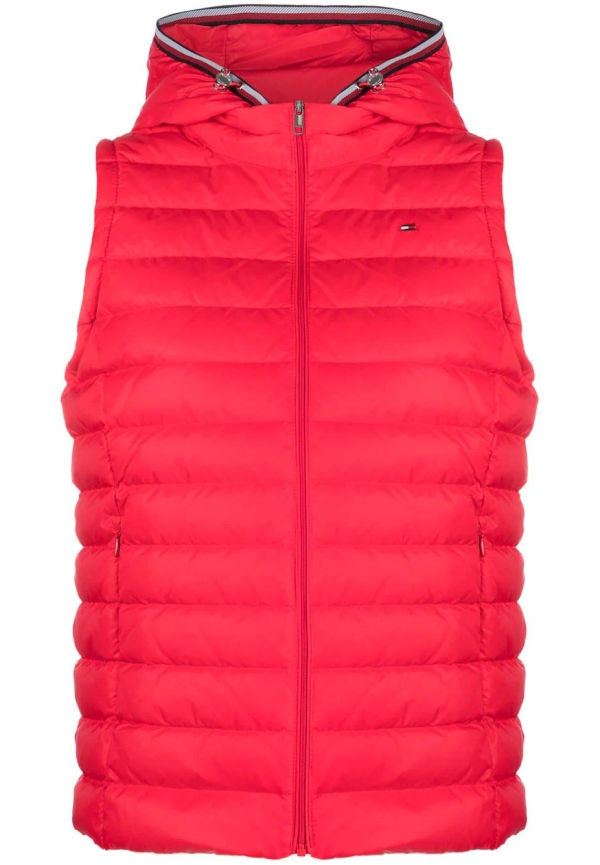 Tommy Hilfiger väst med dragkedja - Röd