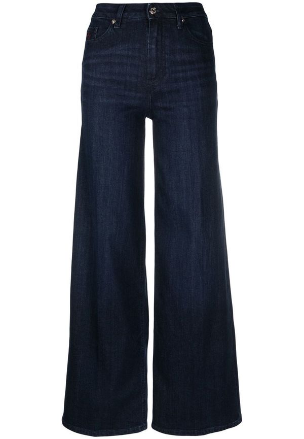 Tommy Hilfiger wide leg-jeans med hög midja - Blå