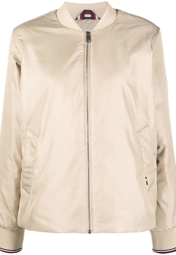 Tommy Hilfiger zip-up bomber jacket - Neutral