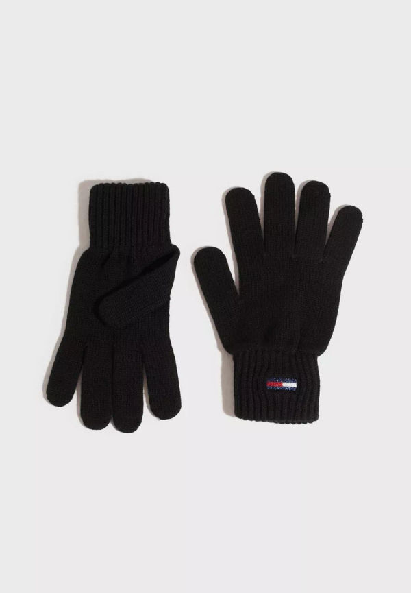 Tommy Jeans - Fingervantar - Black - Tjw Flag Gloves - Handskar & Vantar