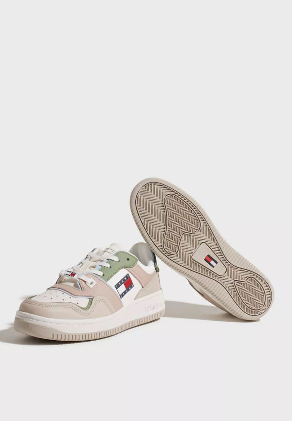Tommy Jeans - Låga sneakers - Beige - Tommy Jeans Pop Basket Wmn - Sneakers