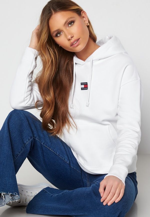 TOMMY JEANS Center Badge Hoodie YBR White XS