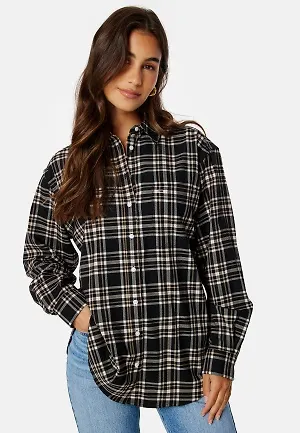 TOMMY JEANS Check Overshirt 0GR Black Check M