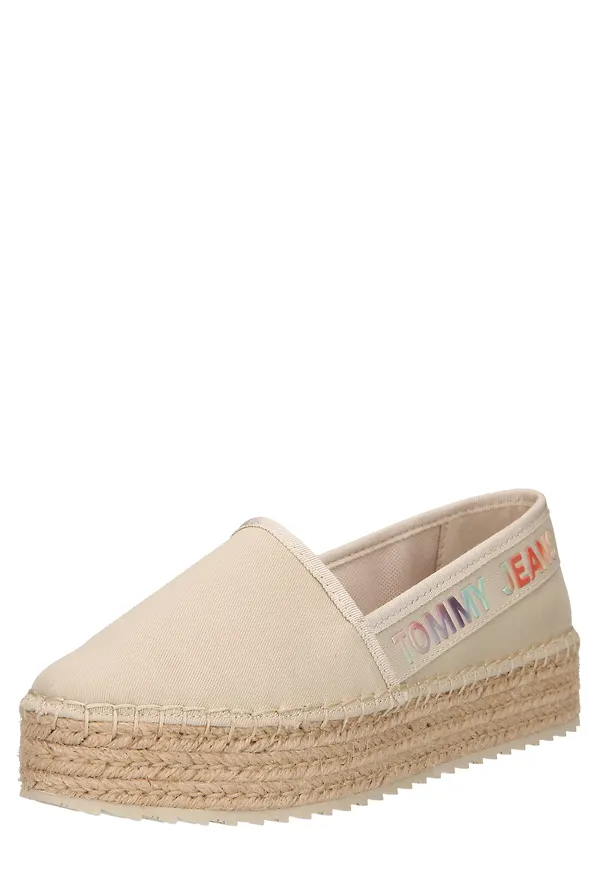 Tommy Jeans Espadrill beige / turkos / plommon / röd
