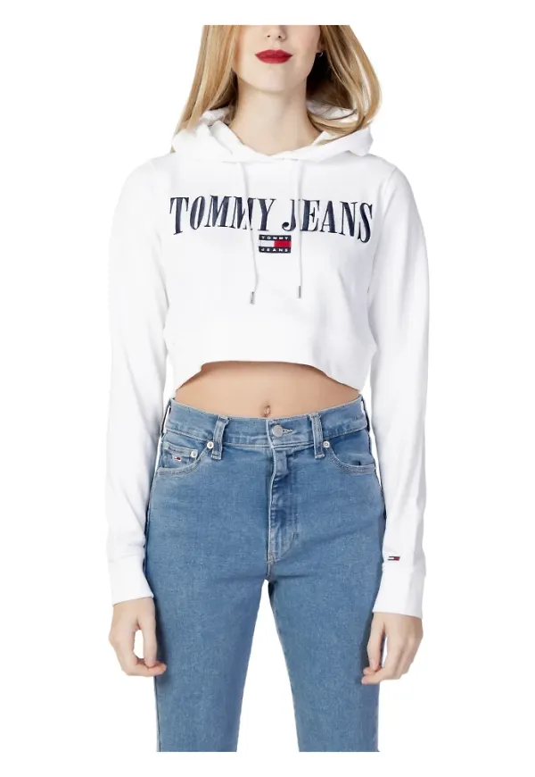 Tommy Jeans Hoodies Vit, Dam