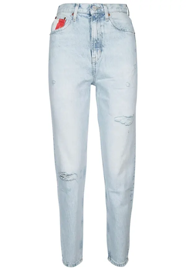 Tommy Jeans jeans med slitning - Blå