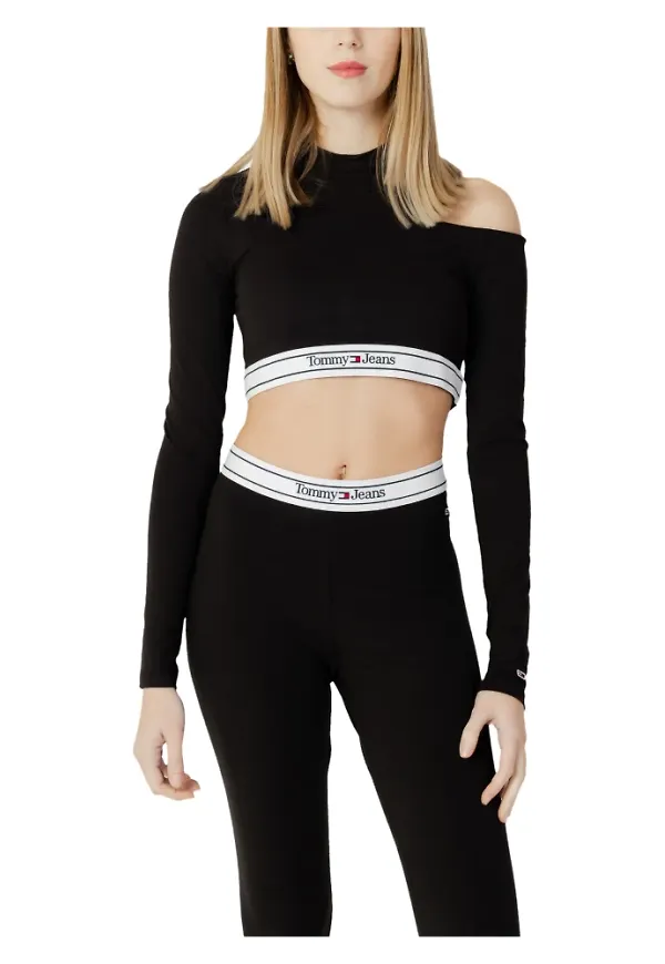 Tommy Jeans Long Sleeve Tops Svart, Dam
