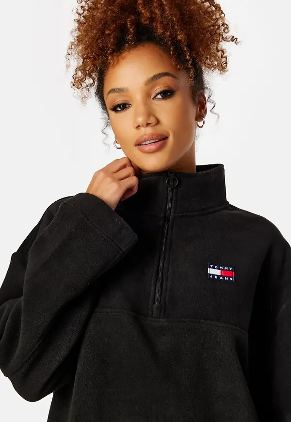TOMMY JEANS Oversized Badge Polar Fleece BDS Black M