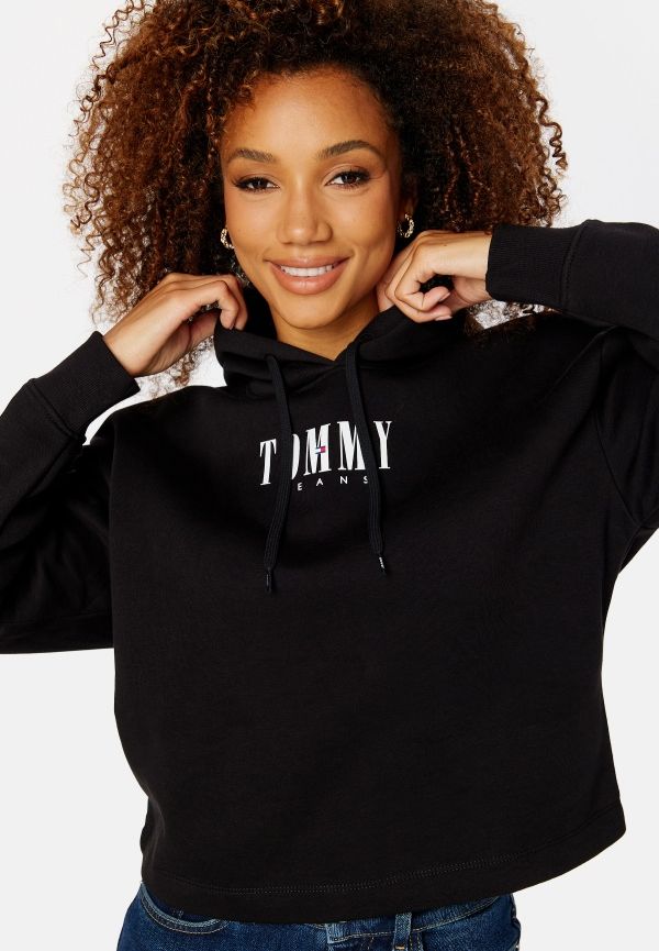 TOMMY JEANS Relaxed Essential Logo 2 Hoodie BDS Black M