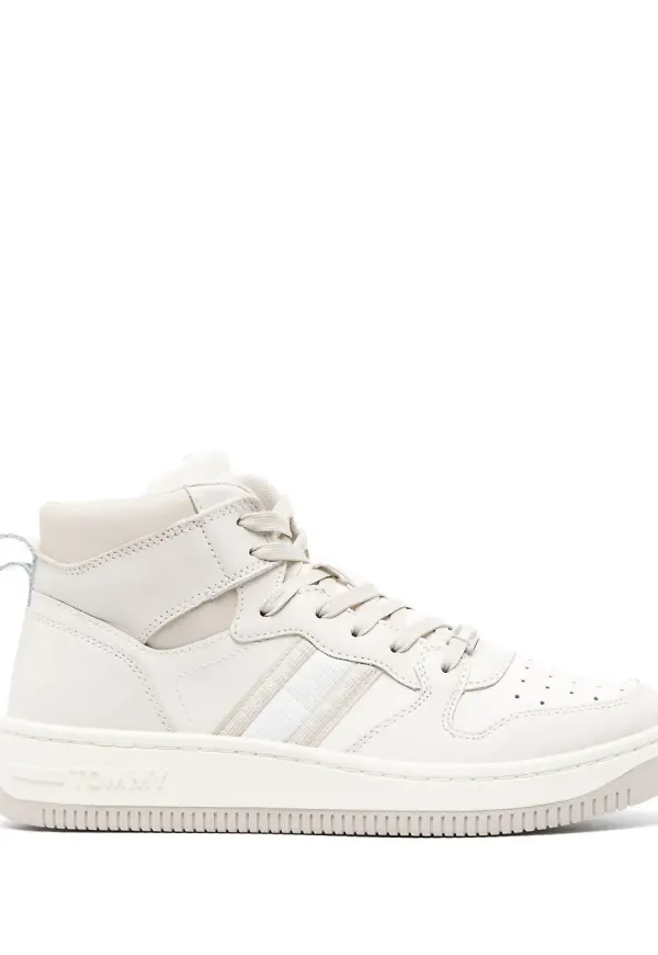 Tommy Jeans Retro Basket höga sneakers - Vit