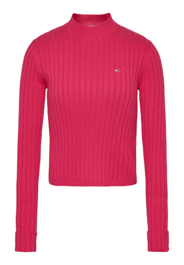 Tommy Jeans Round-neck knitwear Rosa, Dam