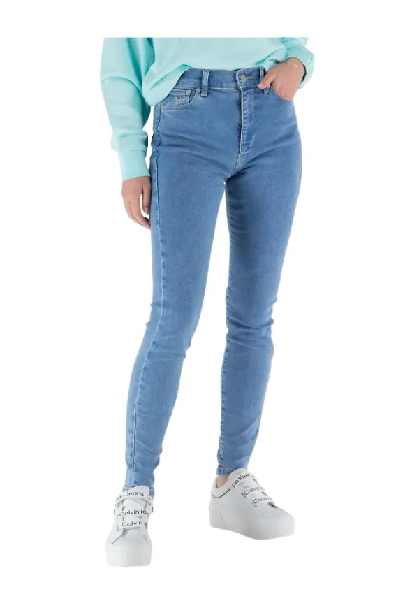 Tommy Jeans Skinny Jeans Blå, Dam