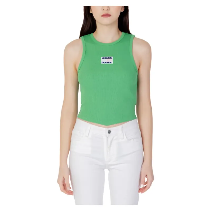 Tommy Jeans Sleeveless Tops Grön, Dam