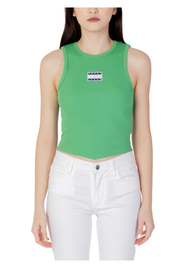 Tommy Jeans Sleeveless Tops Grön, Dam