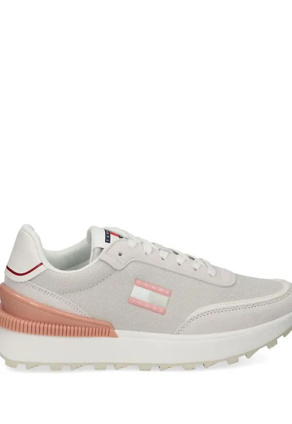 Tommy Jeans sneakers med panel - Grå