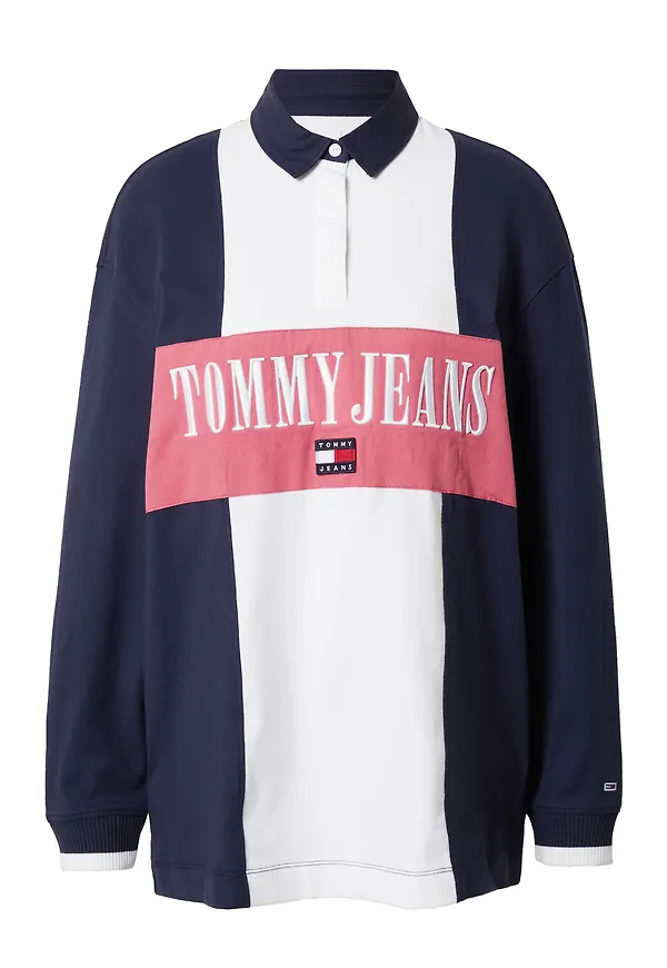 Tommy Jeans T-shirt marinblå / röd / melon / vit