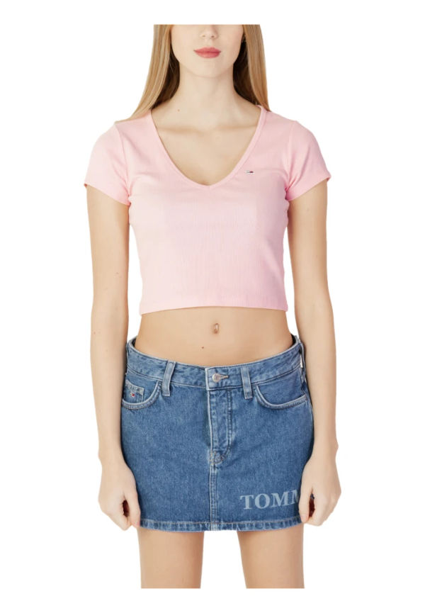 Tommy Jeans T-Shirts Rosa, Dam