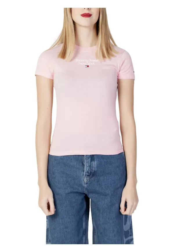 Tommy Jeans T-Shirts Rosa, Dam