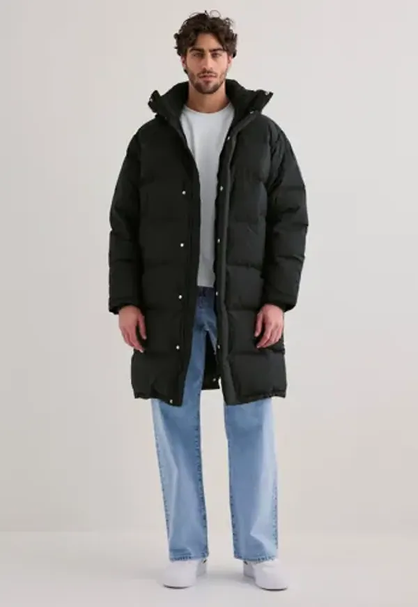 Tommy Jeans Tjm Hooded Down Maxi Puffer Vinterjackor Svart