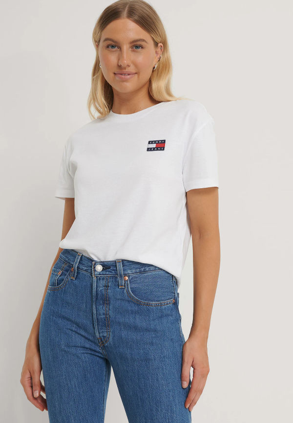 Tommy Jeans Tommy Badge T-Shirt - White