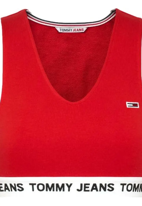 Tommy Jeans TOP Dw0Dw13830 Röd, Dam