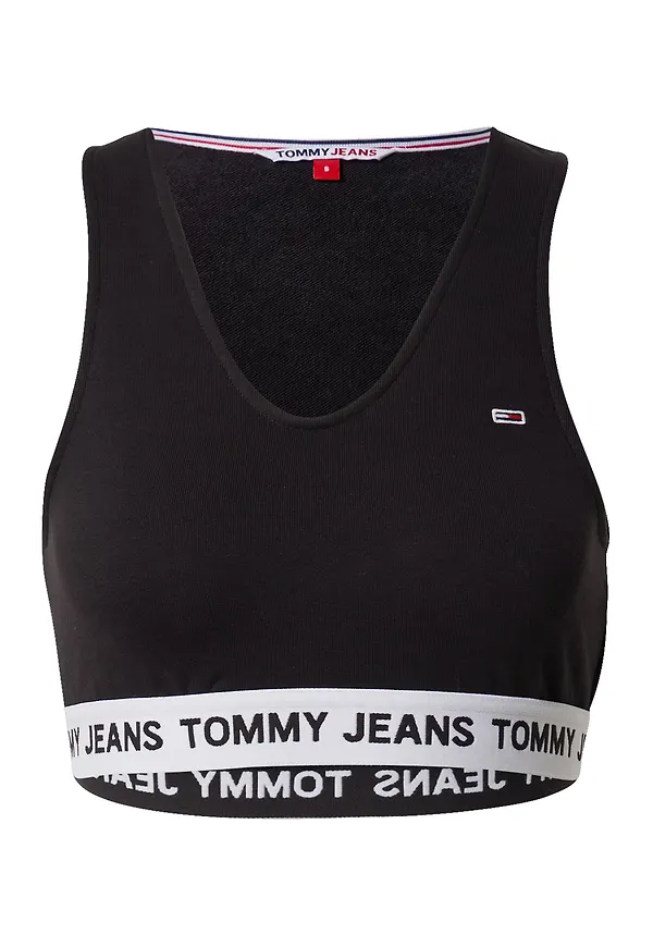 Tommy Jeans Topp röd / svart / vit